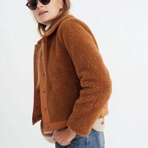 Madewell Boxy Sherpa Portland Jacket Womens M